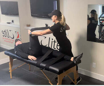 Fascial stretch - lower body